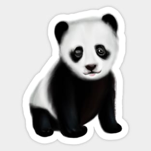 Cute Panda Drawing Sticker